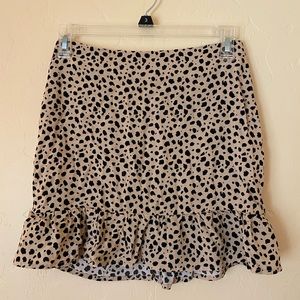 Lottie Moss Cheetah Skirt - SMALL